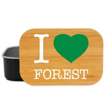J’ADORE LA FORÊT - Boîte à goûter - noir - Devant