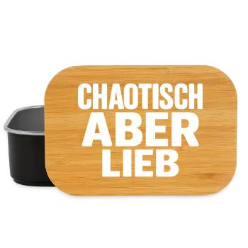 Chaotisch aber Lieb - Lunch Box - Schwarz - Vorne