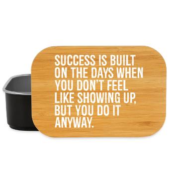 success is built on the days when you don t fee - Lunch Box - black - Front