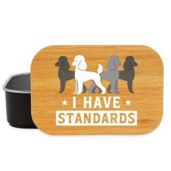Dog breeds family motif - Lunch Box - black - Front