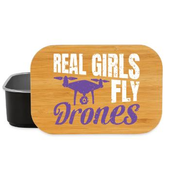 Real Girls fly Drones - Lunch Box - Schwarz - Vorne