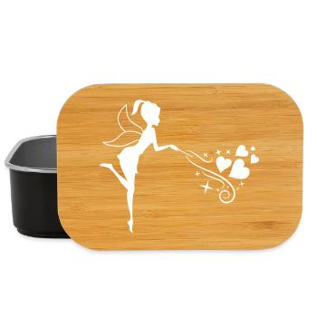 Fairytale fairy with heart magic - Lunch Box - black - Front