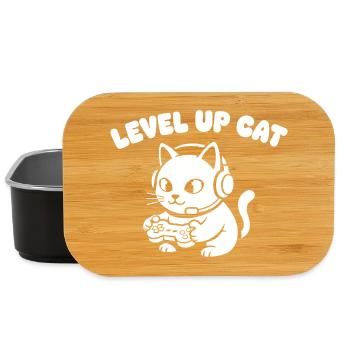 Level Up Cat Gaming - Lunch Box - Schwarz - Vorne