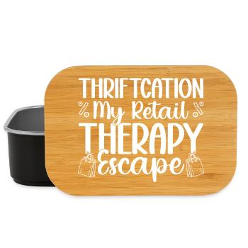 Thrift Shop Thriftcation My Retail Love Thrifting - Lunch Box - Schwarz - Vorne