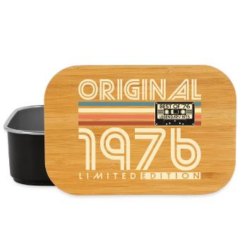 Original_1976_Jahrgang_Geburtstag_Geschenk_Retro - Boîte à goûter - noir - Devant
