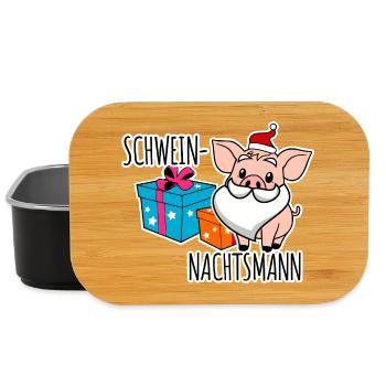 Happy Pig Nights with the Pig Night Man - Lunch Box - black - Front