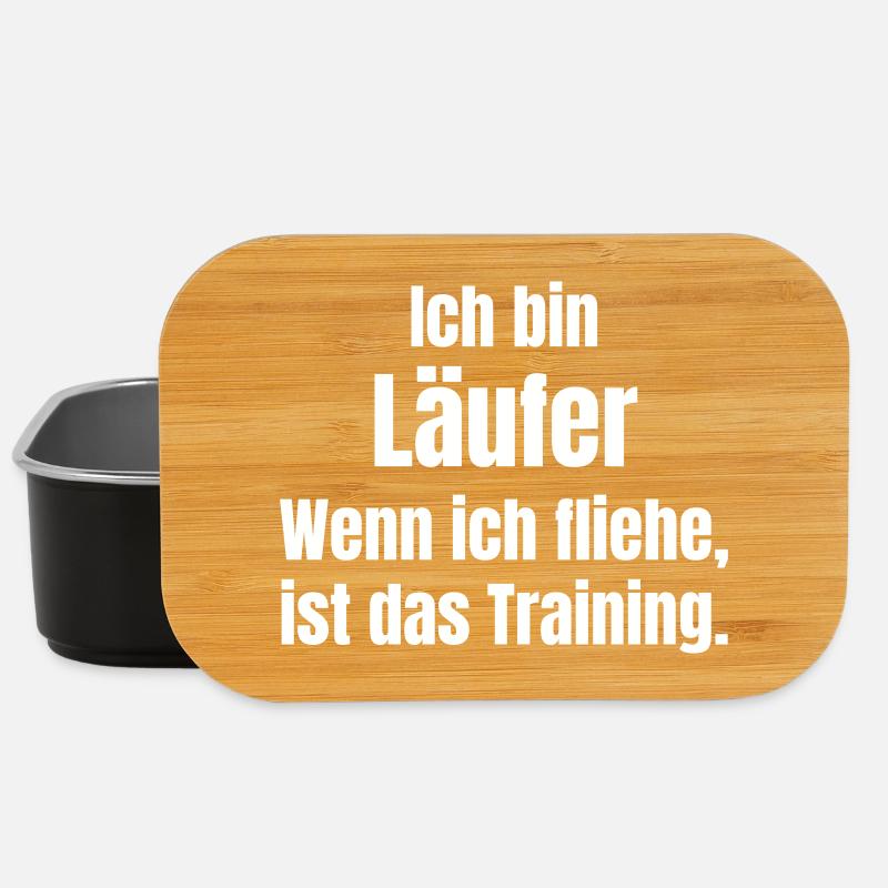 Ich bin Läufer Training Motivation - Lunch Box - Schwarz