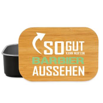So gut kann nur ein Barbier aussehen - Lunch Box - Schwarz - Vorne