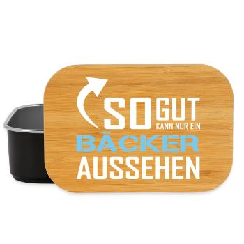 Seul un boulanger peut avoir l’air aussi bien - Boîte à goûter - noir - Devant