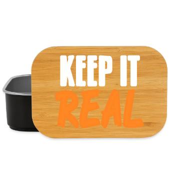 Keep It Real Urban Culture Authentic Vibes - Lunch Box - black - Front