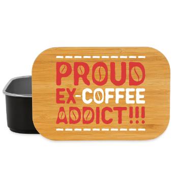 Kaffeeentzug Koffeinfrei Ex-Kaffeetrinker - Lunch Box - Schwarz - Vorne