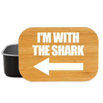 Shark Costume for Kids – Parents: I'm with the Ha - Lunch Box - black - Front
