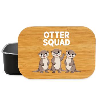 Otter Squad – Gruppen-Power - Lunch Box - Schwarz - Vorne