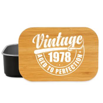 Geburtstagsgeschenk 1978 Jahrgang 1978 Retro 1978 - Lunch Box - Schwarz - Vorne