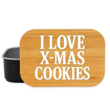 I love Cookies - Christmas Chocolate Cookie - Lunch Box - Schwarz - Vorne