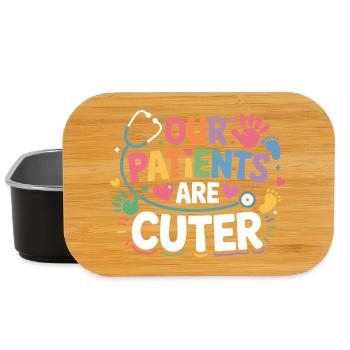 Unsere Patienten sind CutER - Lunch Box - Schwarz - Vorne