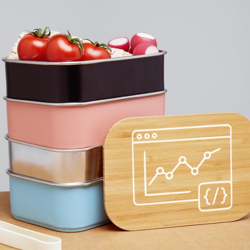 Vecteur de navigation de codage de graphiques d’analyse web Boîte à goûter