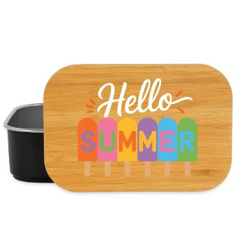 Hallo Sommer - Lunch Box - Schwarz - Vorne