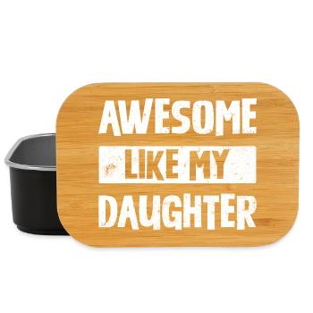 Awesome Like My Daughter - Lunch Box - Schwarz - Vorne
