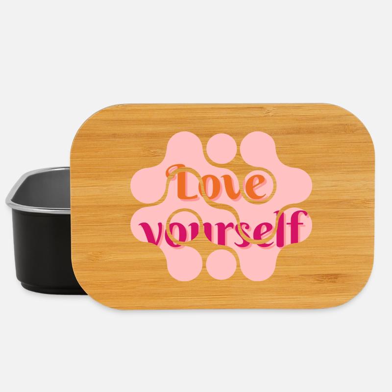 Love yourself - Lunch Box - Schwarz