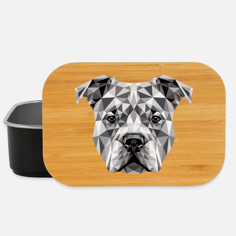 Pitbull Bulldogge Pittie American Pitbull Terrier - Lunch Box - Schwarz