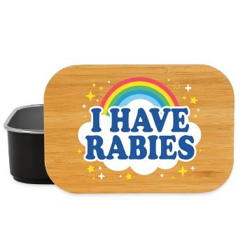 I have rabies - Lunch Box - black - Front
