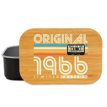 1966 Vintage Vintage Retro Birthday Gift - Lunch Box - black - Front