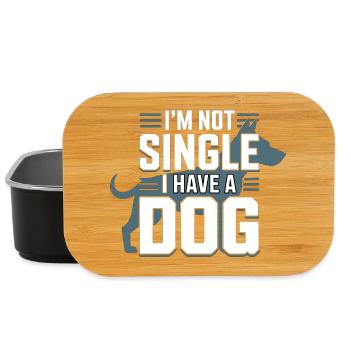 I'm Not Single – I Have a Dog - Lunch Box - Schwarz - Vorne