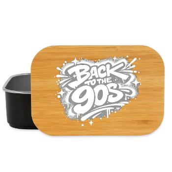 Retour au graffiti des années 90 - Boîte à goûter - noir - Devant