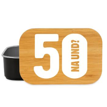 50 na und? Gar nicht so schlimm - Geburtstag - Lunch Box - Schwarz - Vorne