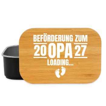 Beförderung zum Opa 2027 Loading - Lunch Box - Schwarz - Vorne