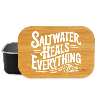 Saltwater Heals Everything - Lunch Box - black - Front