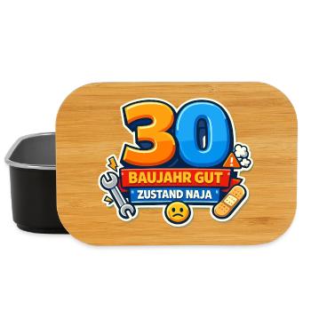 30 Jahre Baujahr Gut - Lunch Box - Schwarz - Vorne