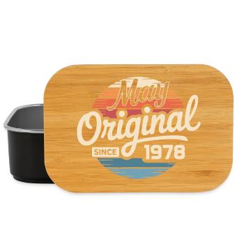 Légendaire depuis mai 1978 – Retro Vintage 1978 - Boîte à goûter - noir - Devant