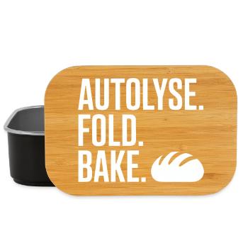 Typographie de la Rotation à Autolyse - Boîte à goûter - noir - Devant