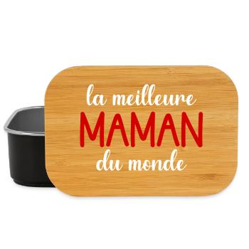 La Meilleure Maman du Monde - Boîte à goûter - noir - Devant