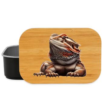 Bearded dragon - Lunch Box - black - Front
