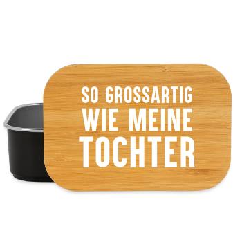 So Großartig Wie Meine Tochter - Lunch Box - Schwarz - Vorne