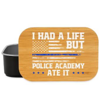 Diplômés des survivants de l’École de police Académie de police - Boîte à goûter - noir - Devant