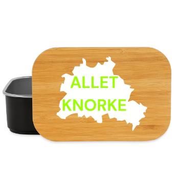 ALLET KNORKE, BERLIN GRÜN, DIT IS BERLIN, LEGENDE - Lunch Box - Schwarz - Vorne