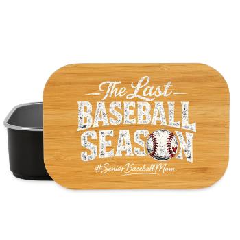 Senior Baseball Mom – The Last Baseball Season - Lunch Box - black - Front