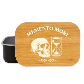 Memento Mori Skull - Lunch Box - black - Front