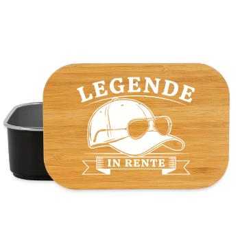 Légende à la retraite - Boîte à goûter - noir - Devant