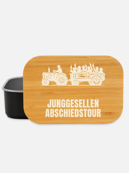 Junggesellenabschied Traktor - JGA - Lunch Box - Schwarz