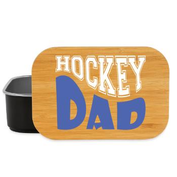 Hockey Dad Proud Sports Parent Gift - Lunch Box - black - Front