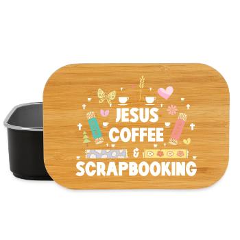 Jesus Coffee Scrapbooking - Lunch Box - black - Front