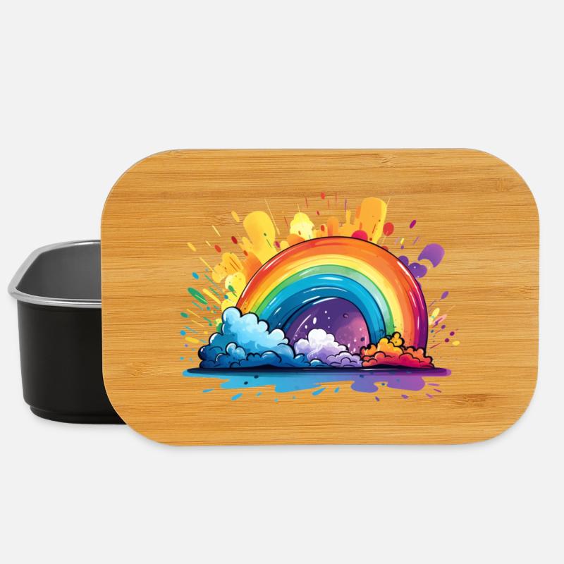 Dein Regenbogen - Lunch Box - Schwarz