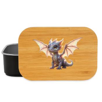 Iris Dragon: Iridescent Winged Dragon - Lunch Box - black - Front