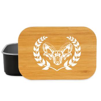 Sheep mutton buck ram laurel wreath mountains - Lunch Box - black - Front