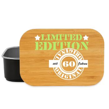 60. Geburtstag , limited Edition orginal 60 (25) - Lunch Box - Schwarz - Vorne